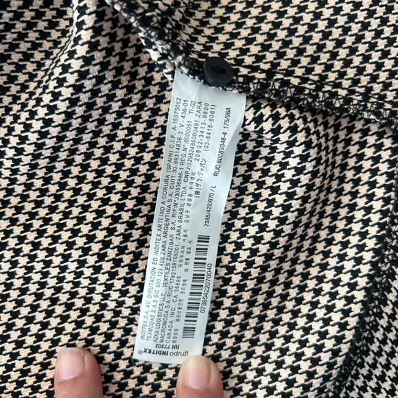 ZARA Houndstooth Crop Top - Picture 15 of 15